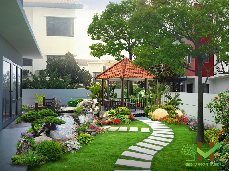 Ngất ngây với không gian xinh đẹp của góc thư giãn trong sân vườn nhà bạn 3