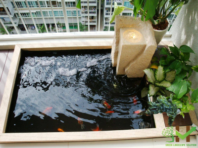 Thiết kế hồ cá koi trên ban công